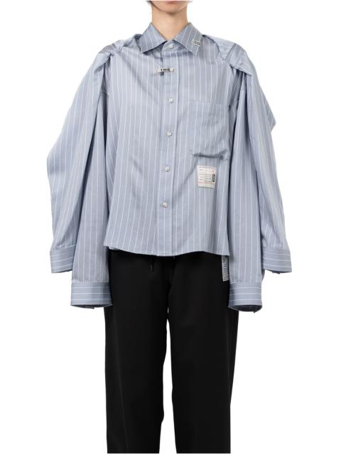 Sleeve Layered Stripe Shirt