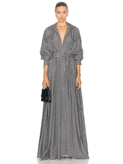 Super Oversized Boyfriend Shirt Flared Gown
