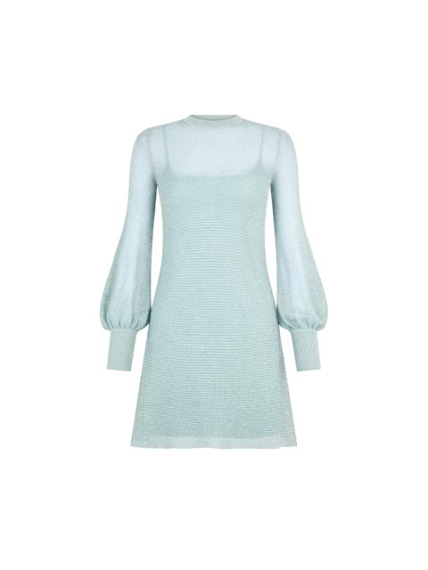 LONG SLEEVE CREWNECK MINI DRESS