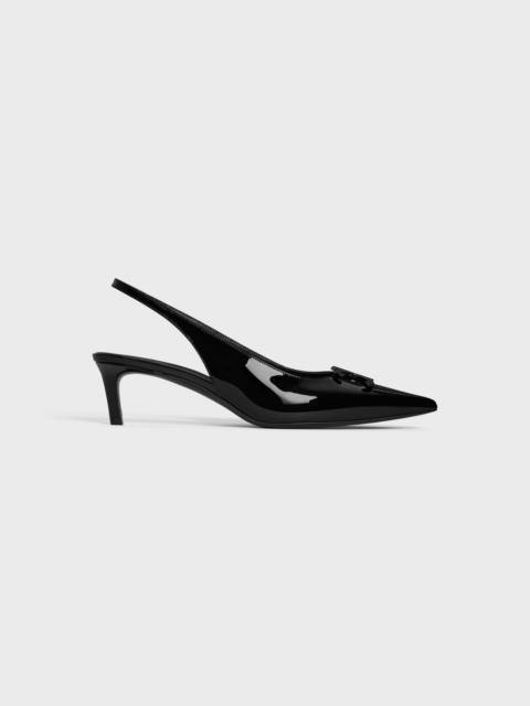 CELINE ALMA TRIOMPHE SLINGBACK in PATENT CALFSKIN