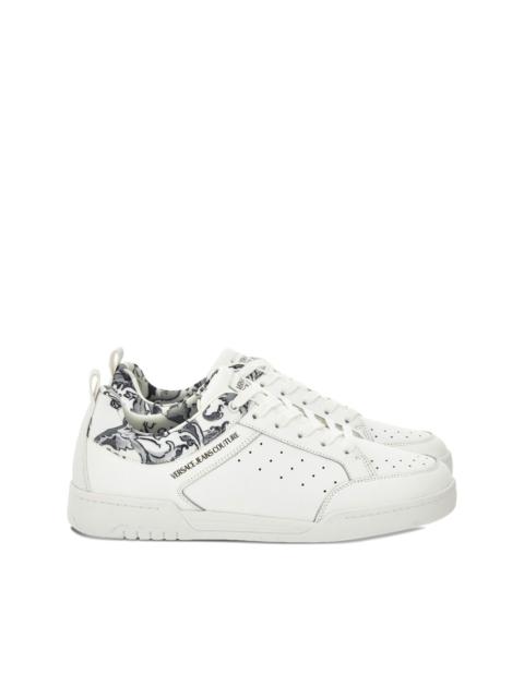 Barocco-print perforated sneakers