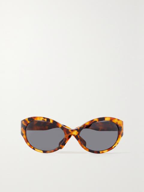 Triomphe Oversized Round-frame Acetate Sunglasses