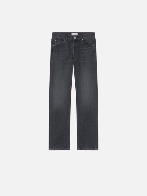 STRAIGHT JEANS IN DARK GREY DENIM