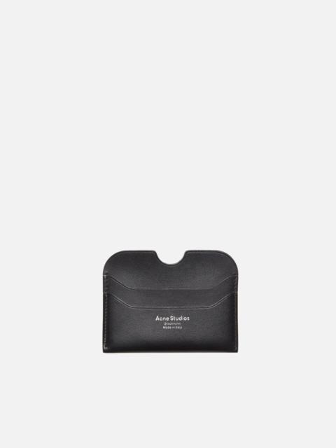 Leather card holder - Black