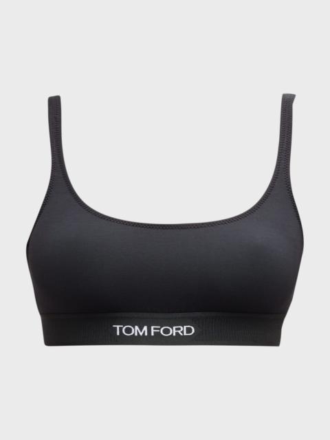 Logo Band Jersey Bralette