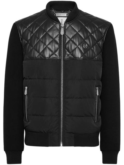 leather bomber jacket