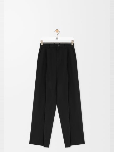 Low crotch trousers in cotton
