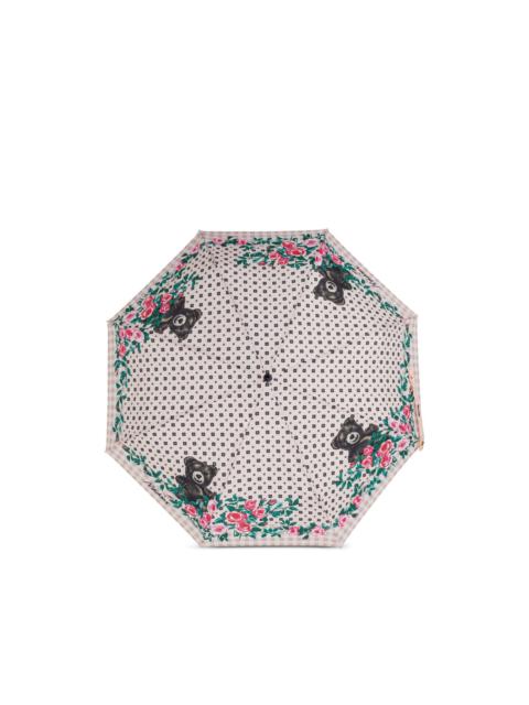 floral bear-print umbrella