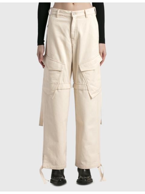 DENIM PARACHUTE PANTS