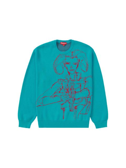 Supreme Aeon Flux Sweater Cyan