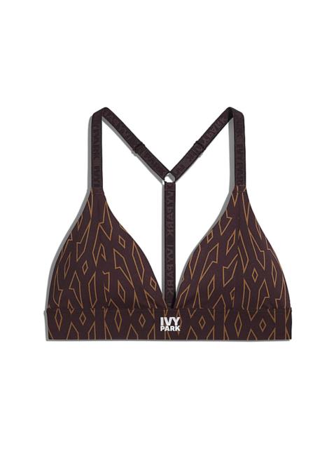 adidas Ivy Park Low-Support Triangle Bra Wild Brown/Night Red