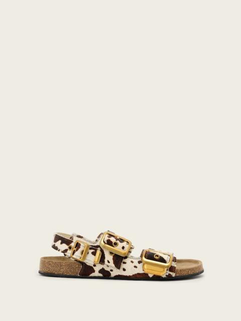 STAFFA CHOWHIDE BUCKLE SANDALS