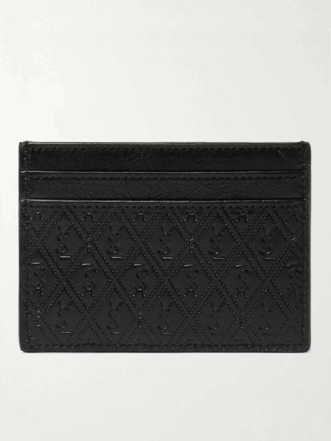 Logo-Debossed Leather Cardholder