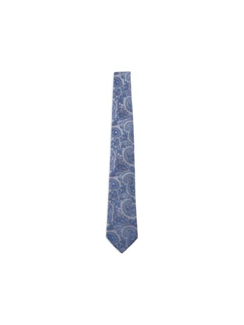 paisley-pattern silk tie
