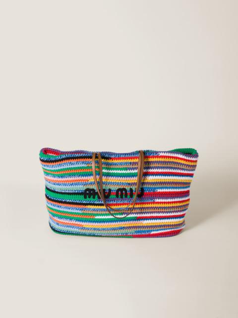 Crochet tote bag