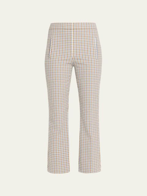 Arte Plaid Kick-Flare Pants