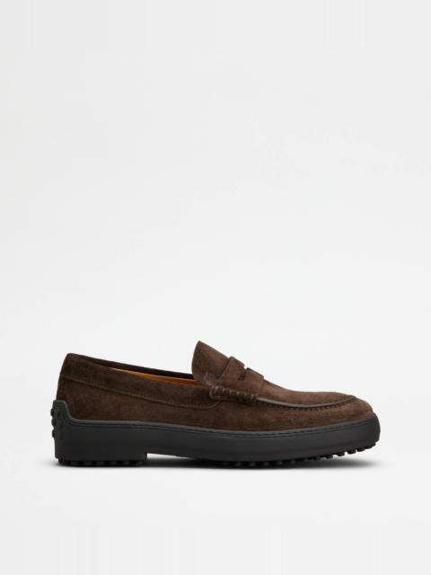 WINTER GOMMINO LOAFERS IN SUEDE - BROWN