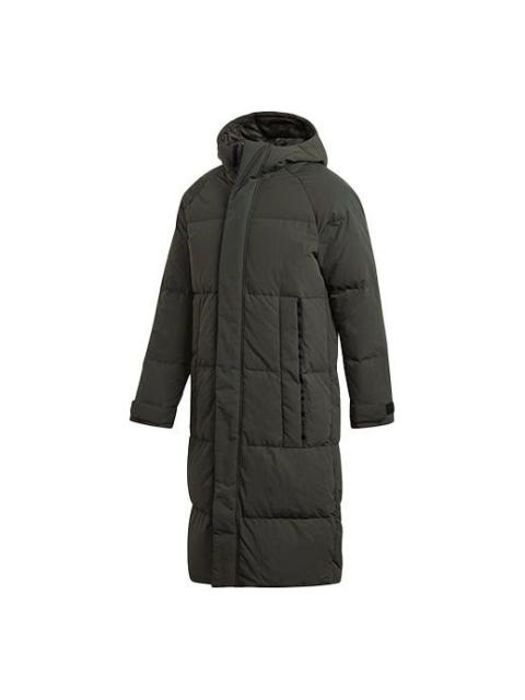 adidas Casual hooded Down Jacket Brown FT2487