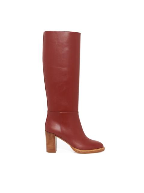 Bocca Knee High Boot in Burnt Sienna Leather