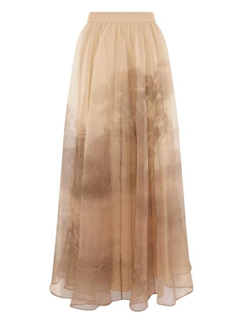 Memento organza maxi skirt