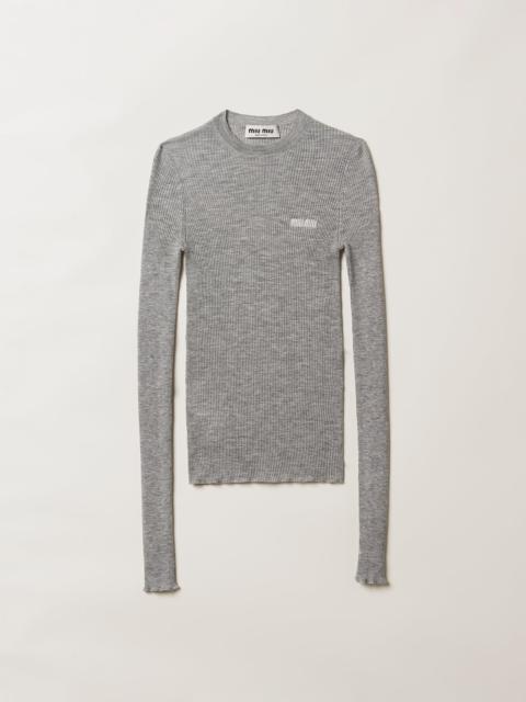 Cashmere and silk sweater