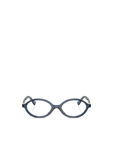 oval-frame glasses