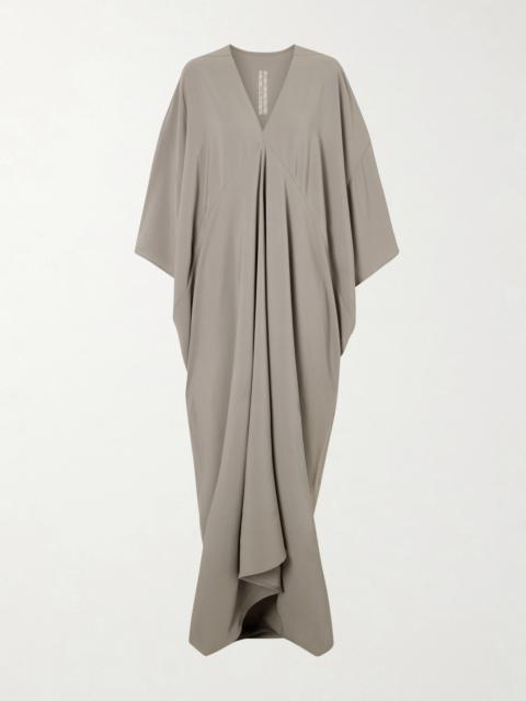 Tommykite Draped Crepe Maxi Dress