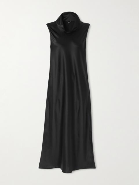 Barb Satin Midi Dress