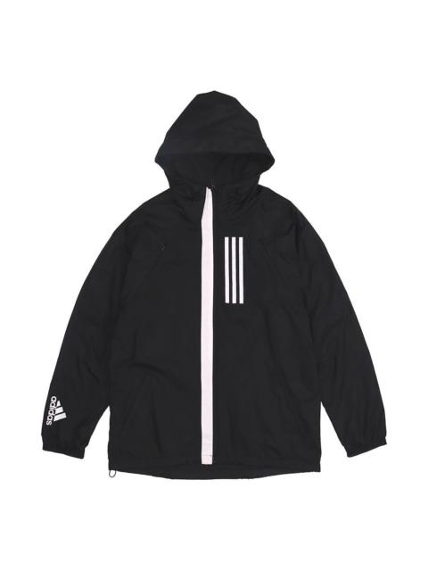 adidas Outdoor Windproof Sports Hooded Jacket Black DZ0052