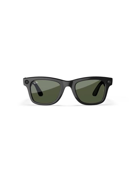 Ray-Ban Meta Wayfarer (Gen 2) Shiny Black Green Lenses