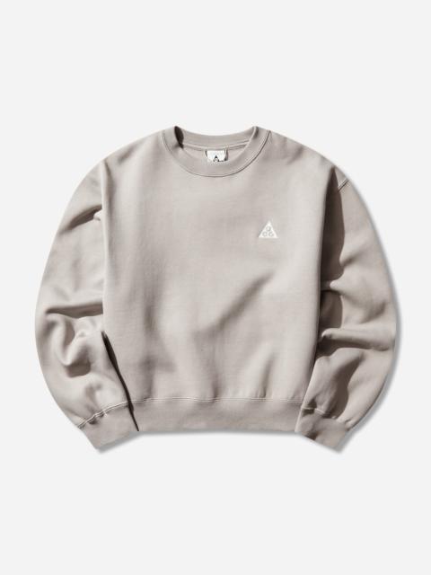 Women's ACG 'Tuff Fleece' Therma-FIT Crewneck Sweatshirt College Grey