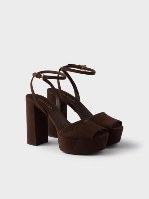 Suede platform sandals
