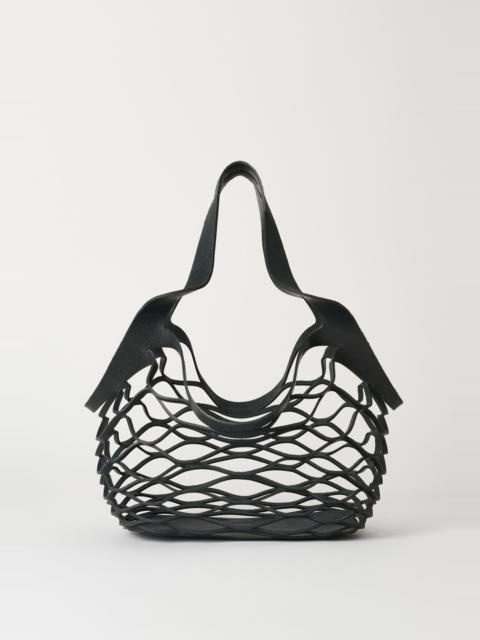 Piccola Cut Bag Shifting Ink Gritty Bull Hide