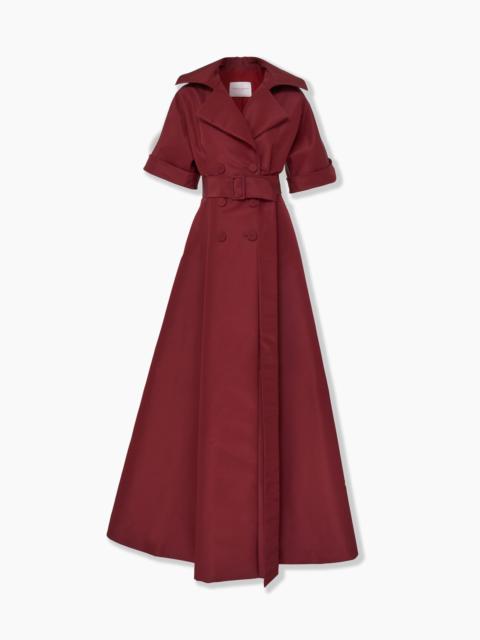 Short-Sleeve Trench Gown