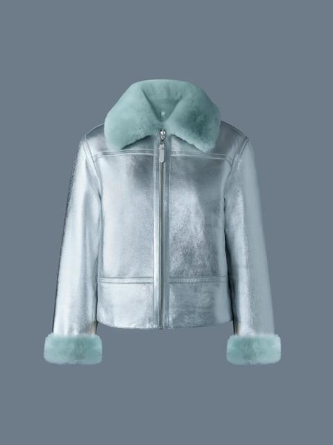 BETTY 2-in-1 reversible leather shearling jacket