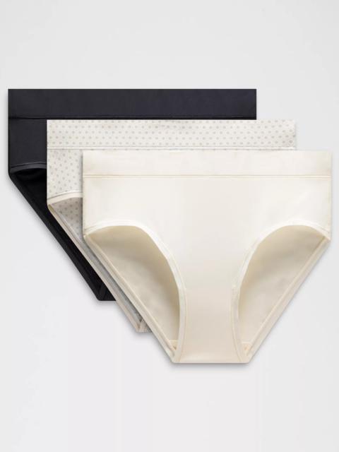 UnderEase High-Rise Bikini Underwear *3 Pack