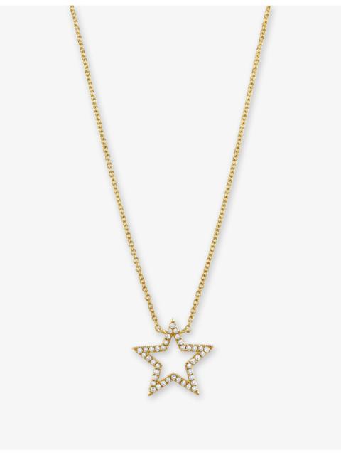 Star 14ct Yellow-Gold And 0.25ct Diamond Necklace