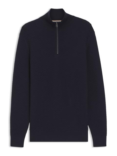 QUARTER-ZIP SWEATER IN COTTON