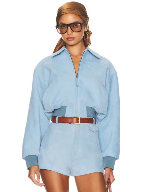 The Suede Zip Bomber