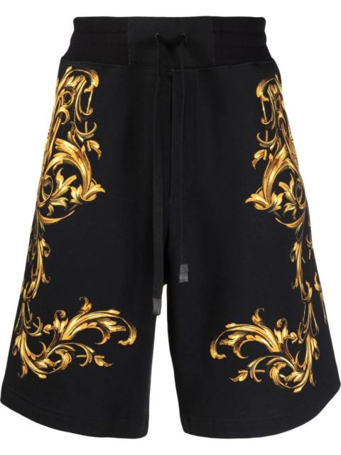 baroque pattern-print shorts