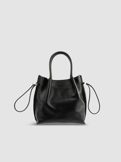 Baby Kayla Black Nappa Leather Top-Handle Bag