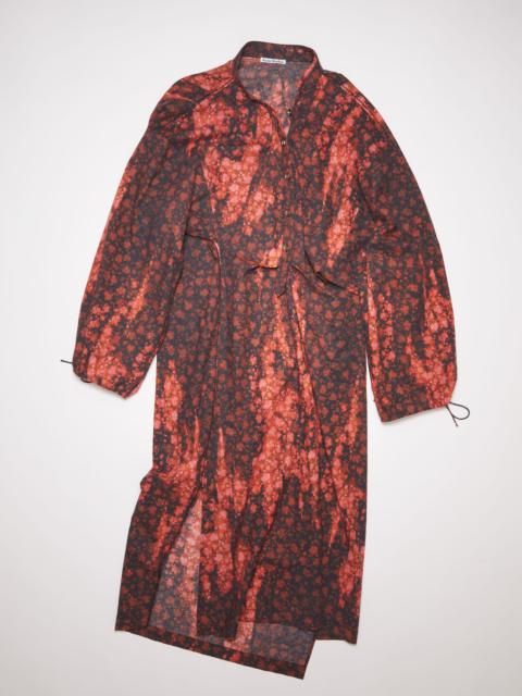 Full length dress - Red/black
