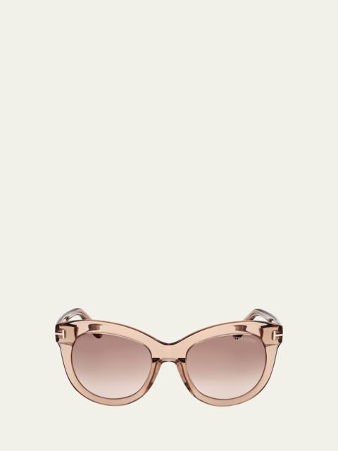 Odette Round Acetate Sunglasses