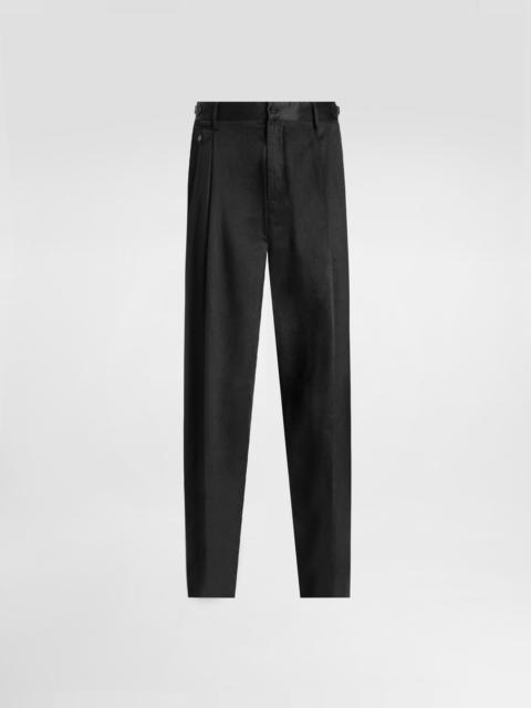 Cotton gabardine trousers
