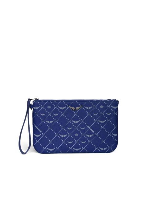 wings-logo stars clutch bag