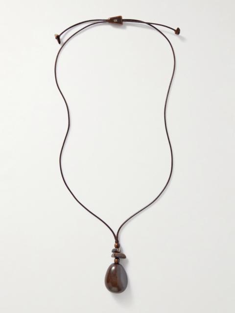 The Pendant Tagua And Leather Necklace