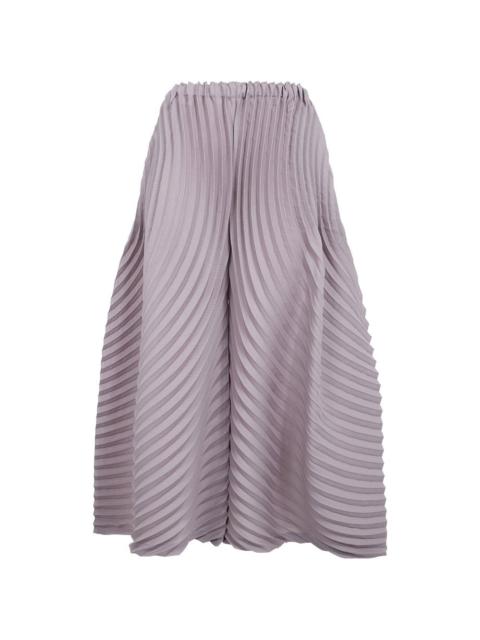Circle pleated trousers