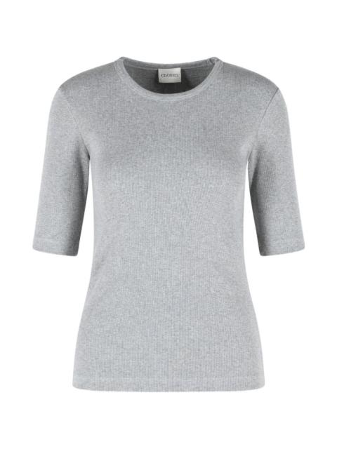 ribbed crew-neck T-shirt