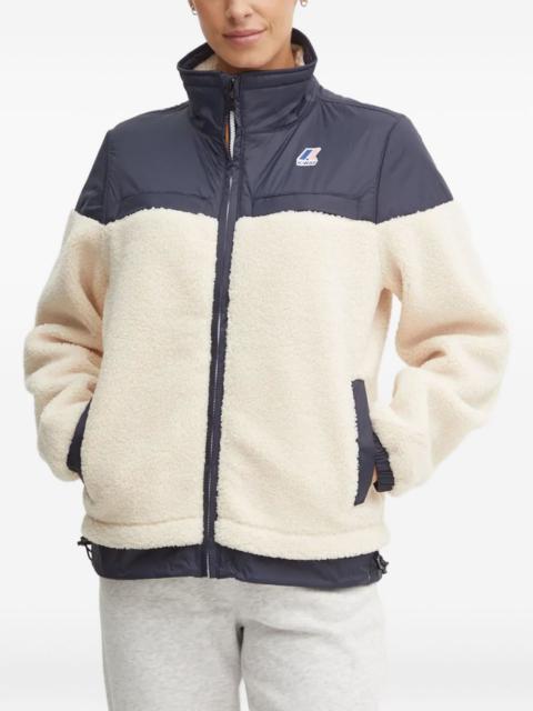 Le Vrai 3.0 Jilde Orsetto fleece-panelled zip-up jacket