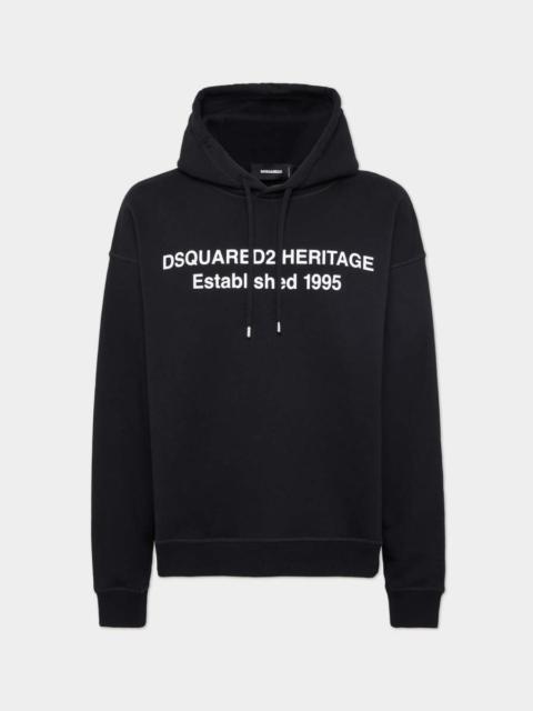 RELAX FIT DSQUARED2 HERITAGE HOODIE